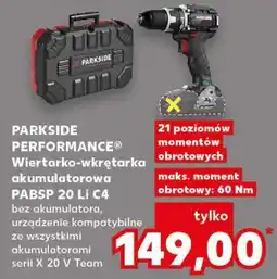 Kaufland PARKSIDE PERFORMANCE Wiertarko-wkrętarka akumulatorowa PABSP 20 Li C4 oferta