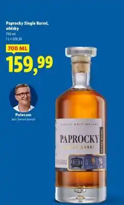 Lidl Paprocky Single Barrel, whisky oferta