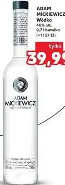 Kaufland Adam Mickiewicz Wódka 40% alk. 0,7 l butelka oferta