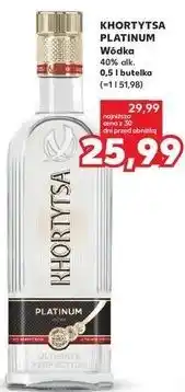 Kaufland Khortytsa Platinum Wódka 40% alk. 0,5 l butelka oferta