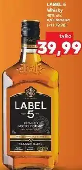Kaufland LABEL 5 Whisky 40% alk. 0,5 l butelka oferta