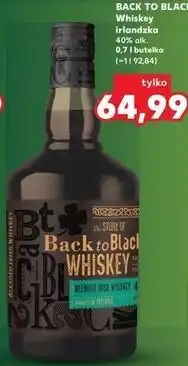 Kaufland Back to Black Whiskey irlandzka 40% alk oferta