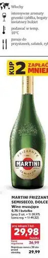Kaufland MARTINI FRIZZANTE SEMISECCO, DOLCE Wino musujące oferta