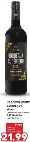 Kaufland LE COMPLIMENT BORDEAUX Wino czerwone wytrawne oferta