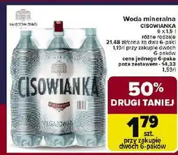 Carrefour Woda niegazowana Cisowianka oferta