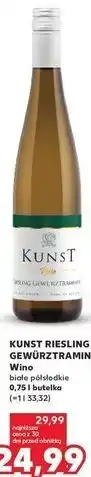 Kaufland Kunst Riesling Gewürztraminer Wino białe półsłodkie oferta
