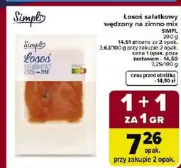 Carrefour Łosoś wędzony sałatkowy Simpl oferta