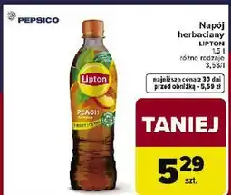 Carrefour Napój peach Lipton Ice Tea oferta