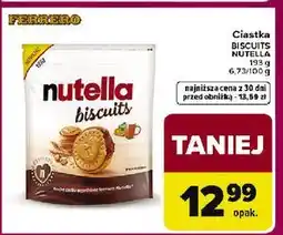 Carrefour Ciastka z kremem Nutella Biscuits oferta