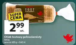 Auchan Chleb tostowy pełnoziarnisty Auchan Różnorodne (Logo Czerwone) oferta
