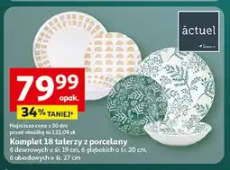 Auchan Serwis stołowy porcelanowy Actuel oferta