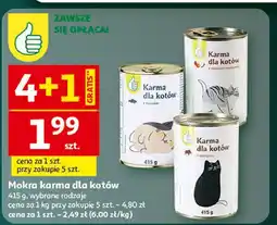 Auchan Karma dla kota z indykiem i marchewką Podniesiony Kciuk oferta