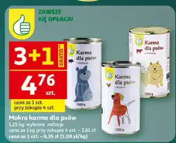 Auchan Karma dla psów z wołowiną Podniesiony Kciuk oferta