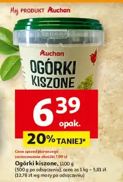 Auchan Ogórki kiszone Auchan oferta