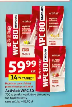 Auchan Odżywka białkowa wpc 80 bananowy Activlab oferta