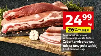 Auchan Żeberka wieprzowe paski oferta