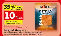 Auchan Pstrąg łososiowy wędzony sałatkowy Koral (Graal) oferta