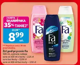 Auchan Żel pod prysznic aloe vera Fa Yoghurt oferta