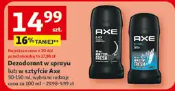 Auchan Dezodorant quick dry Axe Ice Chill oferta