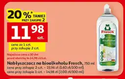 Auchan Nabłyszczacz do zmywarek na bazie bioalkoholu przezroczysty Frosch oferta