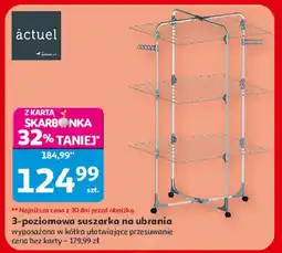 Auchan Suszarka zawieszana 3-poziomowa Actuel oferta