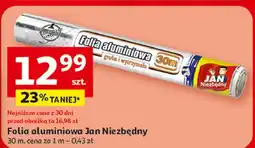 Auchan Folia aluminiowa 30 m Jan Niezbędny oferta