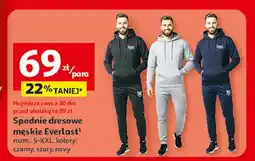 Auchan Spodnie męskie dresowe m-2xl Everlast oferta