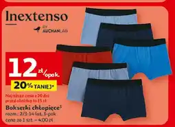 Auchan Bokserki chłopięce Inextenso By Auchan oferta