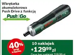 Auchan Wkrętak akumulatorowy pushdrive z akcesoriami Bosch oferta