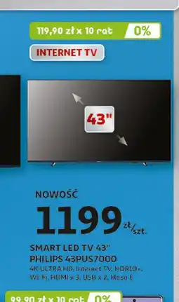 Auchan Telewizor 43'' 43pus7000/12 Philips oferta