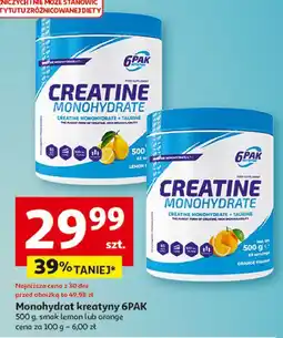 Auchan Kreatyna monohydrate pomarańcza 6Pak oferta