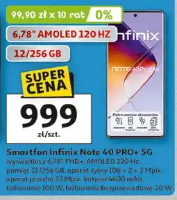 Auchan Smartfon note 40 pro Infinix oferta