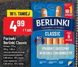 Polomarket Parówki Berlinki Classic Animex oferta