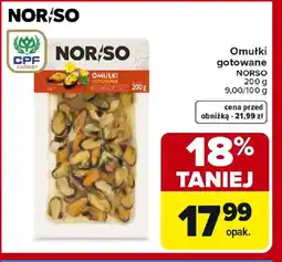 Carrefour NORSO Omułki gotowane oferta