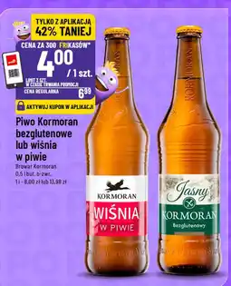 Polomarket Piwo Kormoran bezglutenowe lub wiśnia w piwie oferta