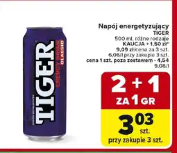 Carrefour Tiger napój energetyzujący oferta