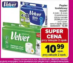 Carrefour Velvet Papier toaletowy oferta
