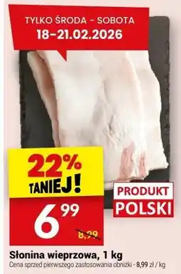 Twój Market Słonina wieprzowa oferta