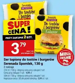 Twój Market Ser topiony do tostów i burgerów Serenada Spomlek oferta