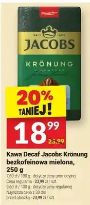 Twój Market Kawa Decaf Jacobs Krönung bezkofeinowa mielona oferta
