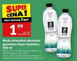 Twój Market Woda mineralna naturalnie gazowana Aqua Carpatica oferta