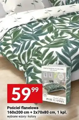 Twój Market Pościel flanelowa 160x200 cm + 2x70x80 cm oferta