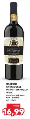 Kaufland Wino czerwone wytrawne Sangiovese Primitivo Puglia oferta