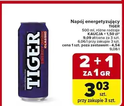 Carrefour Napój energetyzujący różne rodzaje oferta