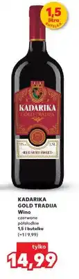Kaufland Wino czerwone półsłodkie Gold Tradija oferta