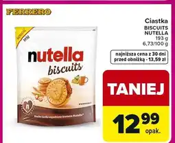 Carrefour Ciastka Biscuits Nutella oferta