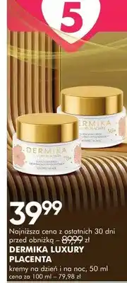 SuperPharm Kremy na dzień i na noc luxury placenta oferta