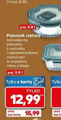 Kaufland Pojemnik szklany z pokrywką oferta