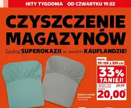 Kaufland Prześcieradło różne kolory 90-100 x 200cm oferta
