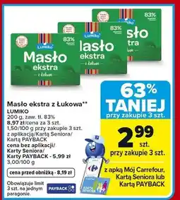 Carrefour Masło ekstra z Łukowa oferta